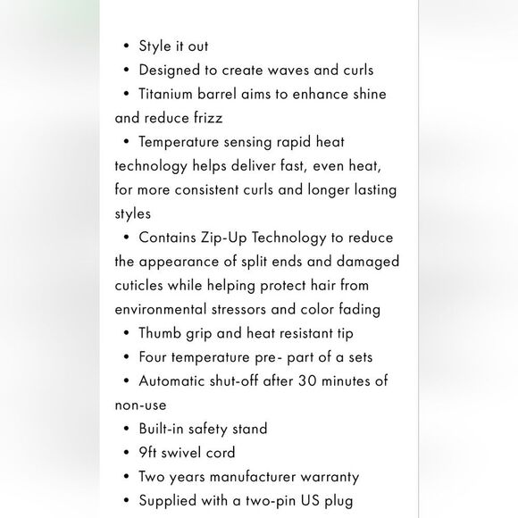 Kristen Ess Hair 2" Soft Bend Curling Iron - Picture 5 of 8